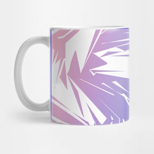 Pink and Blue Abstract Grunge Brush Texture Mug